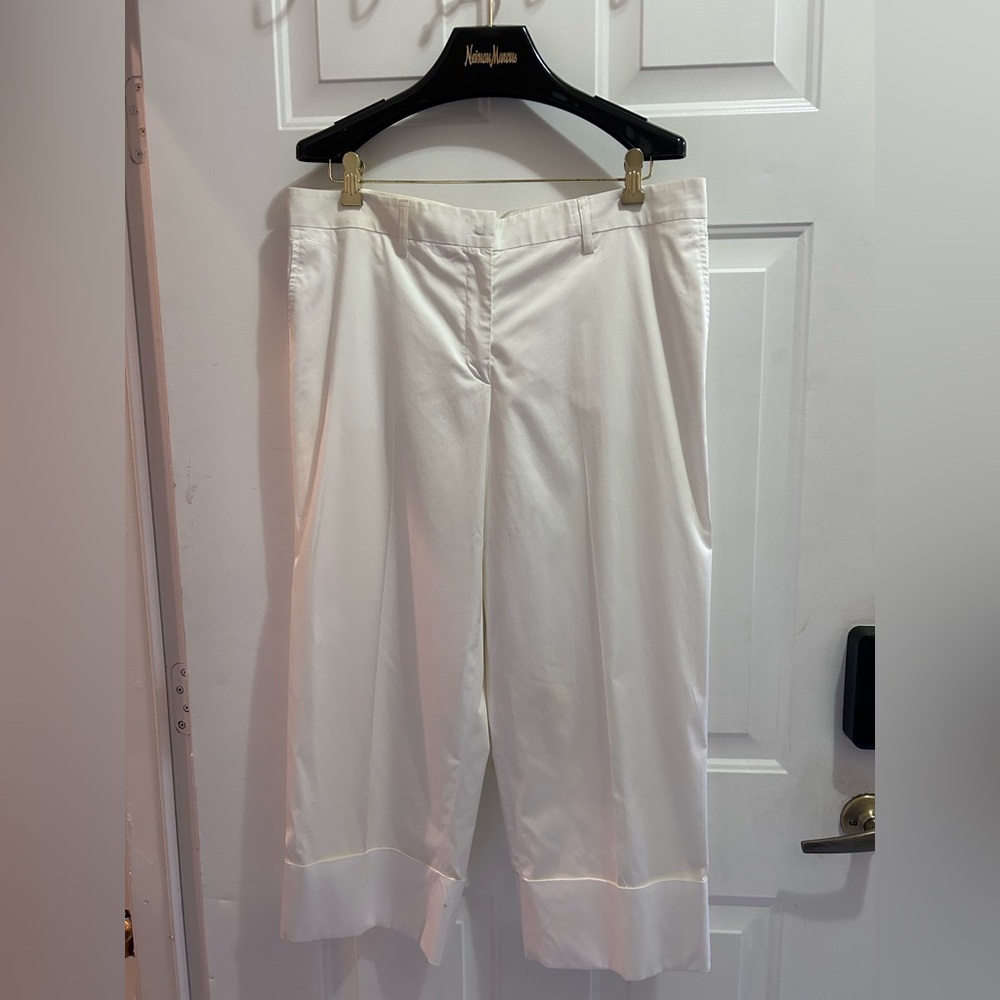 Giorgio Armani Women's White Cropped Pants